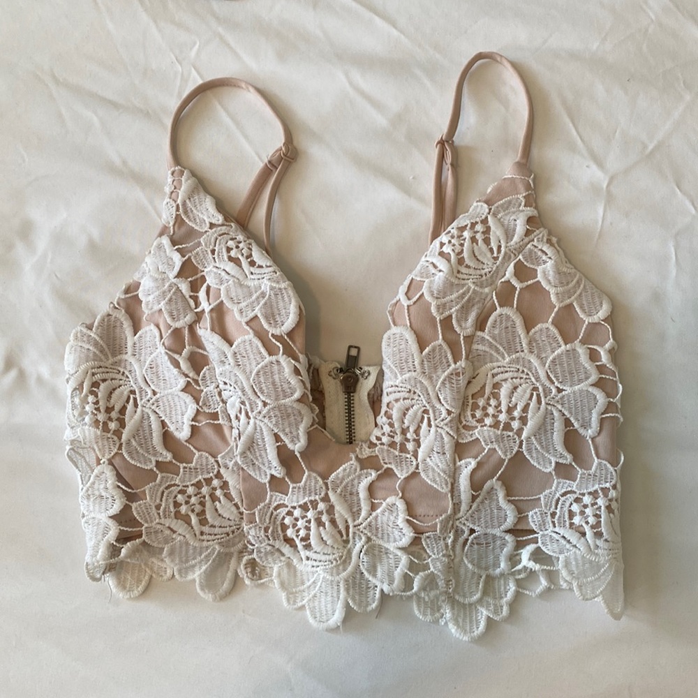 Lace crop top
